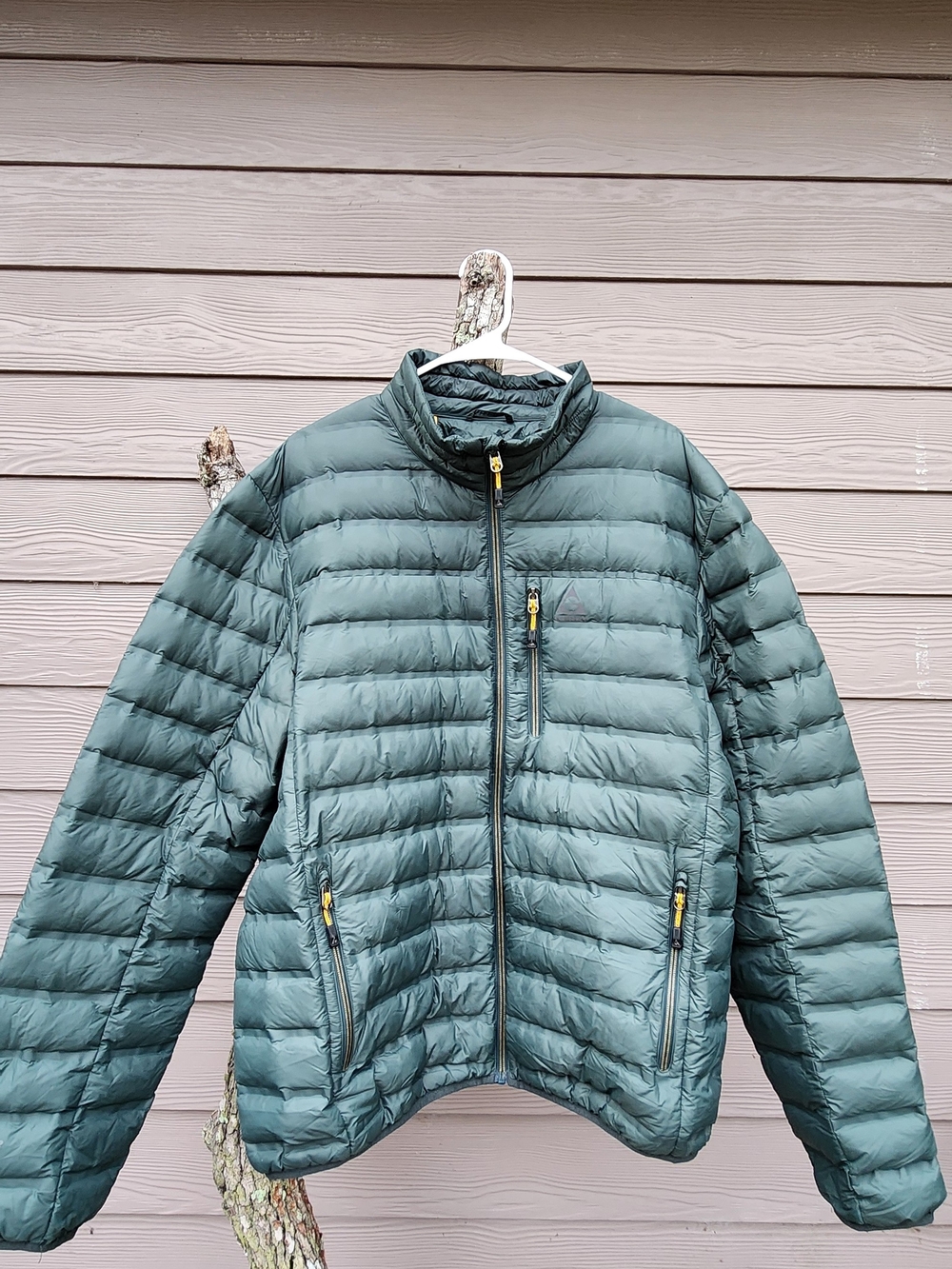 Gerry Down Puffer Jacket in Teal Green